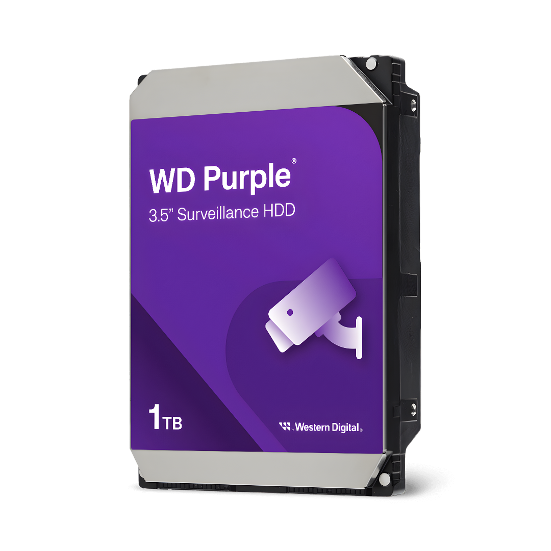 HD 1 (1) HD 1TB WD Purple 3,5'' SATA 3 5400RPM WD10PURZ - Imagem 1
