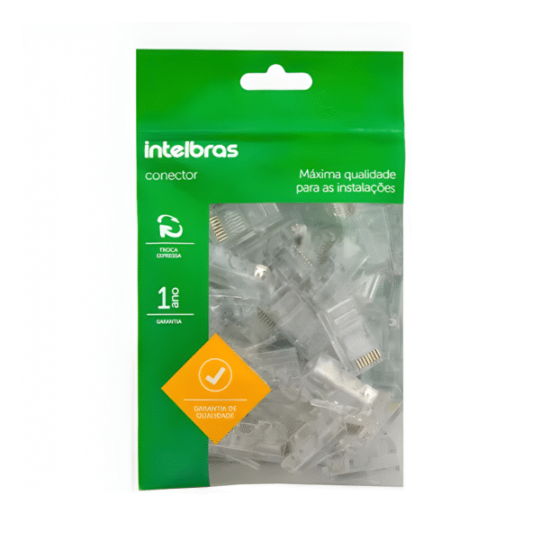 Conector Macho RJ45 CAT5 Conex c/50 Unid Intelbras