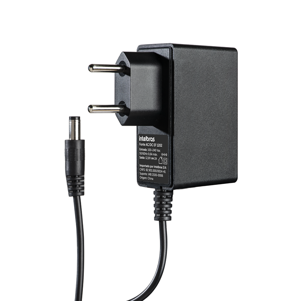 ef_1202_front Fonte Chaveada 12V 2A EF 1202 Intelbras - Imagem 1